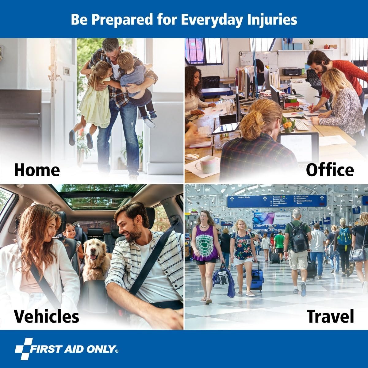 image:imageFirst Aid Only 91249 OnTheGo AllPurpose Emergency First Aid Kit for Car Travel Home and Business 105 PiecesFirst Aid Kit