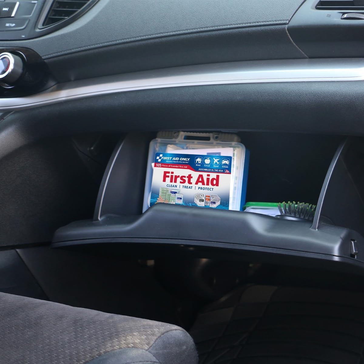 image:imageFirst Aid Only 91249 OnTheGo AllPurpose Emergency First Aid Kit for Car Travel Home and Business 105 PiecesFirst Aid Kit