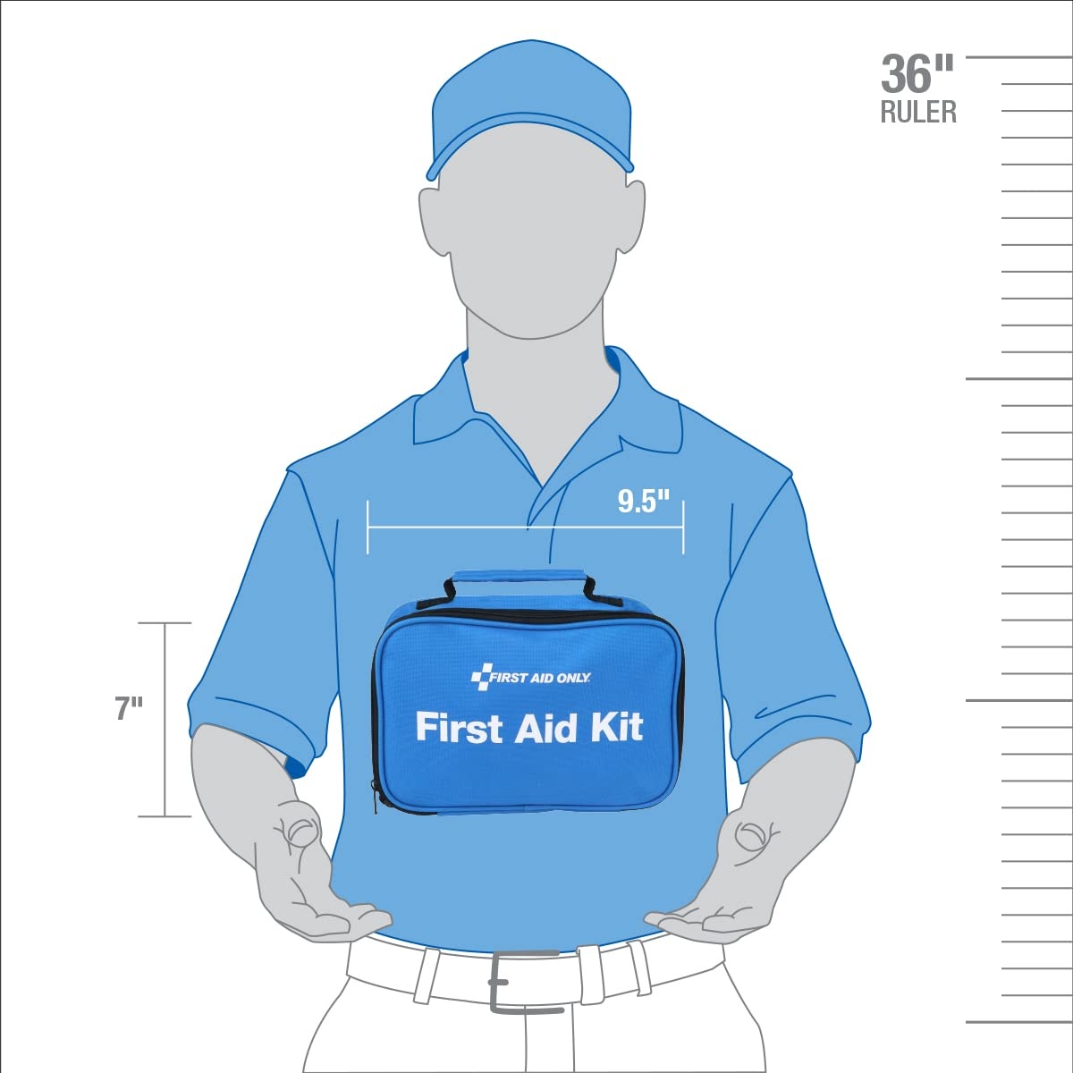 image:imageFirst Aid Only AllPurpose Emergency First Aid Kit for Home Work and Travel 160 Pieces