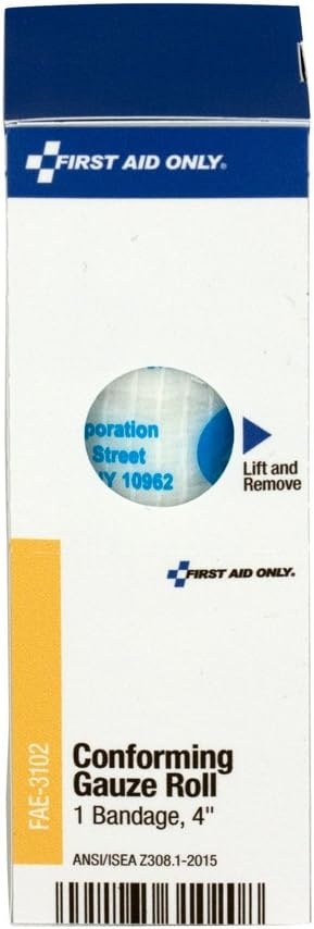 image:imageFirst Aid Only FAE3102 SmartCompliance Refill 4 x 5 Yard Conforming Gauze RollFAE3102 Pack of 4