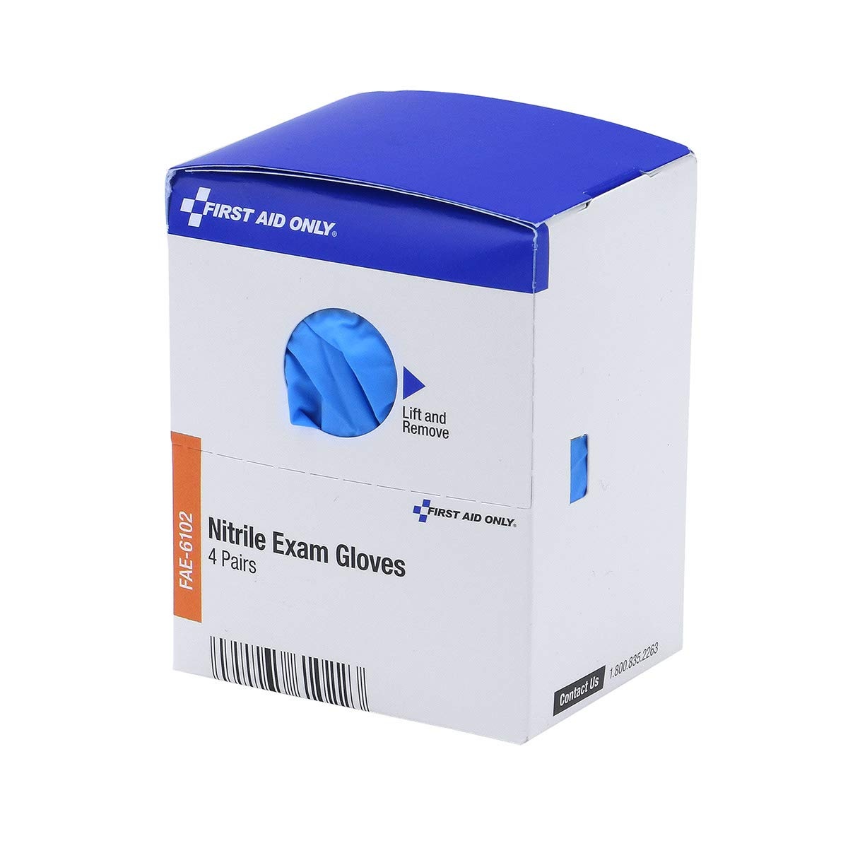 image:imageFirst Aid Only FAE6102 SmartCompliance Refill Nitrile Gloves First Aid Kit Refill Supplies for Business Worksites Food Service and Home 8 Count