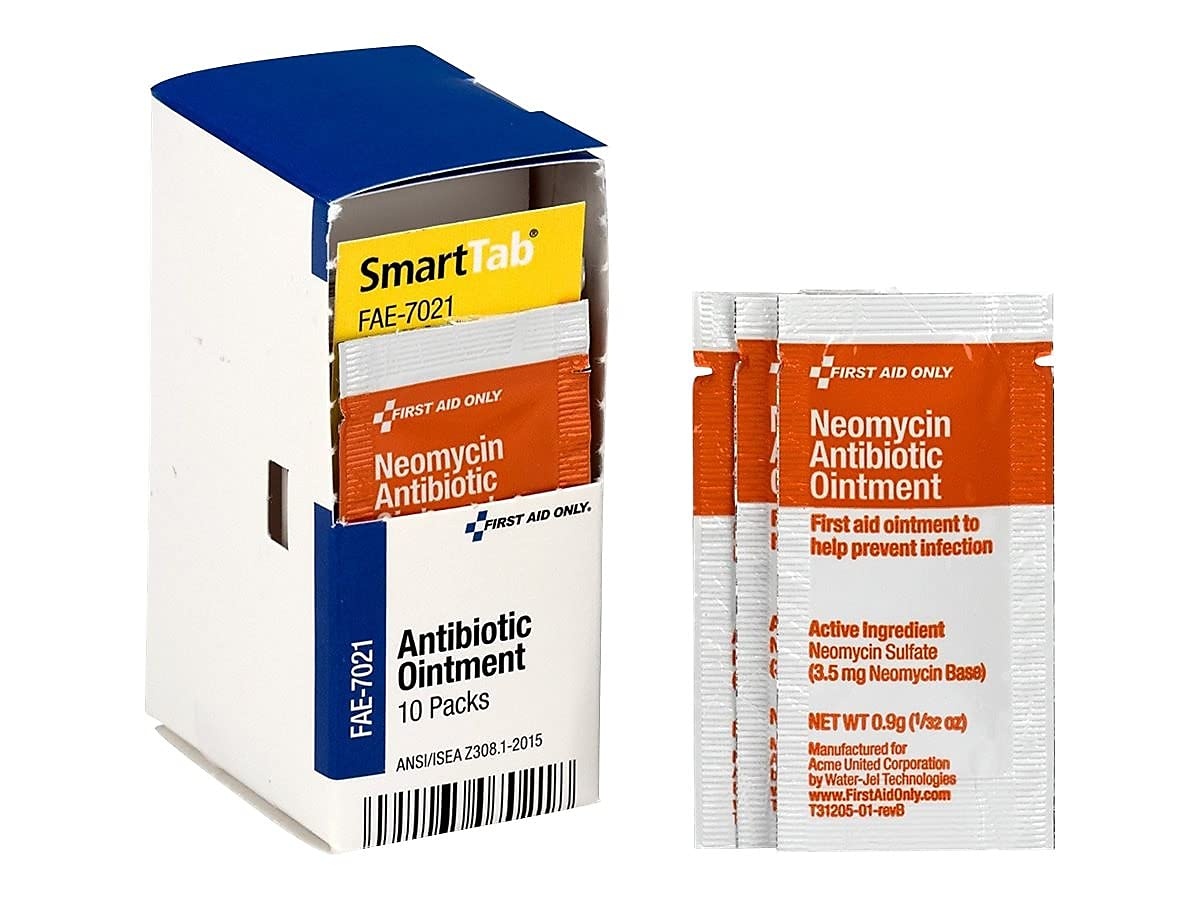 image:imageFirst Aid Only FAE7021 SmartCompliance Refill Antibiotic Ointment Packets 10 Count