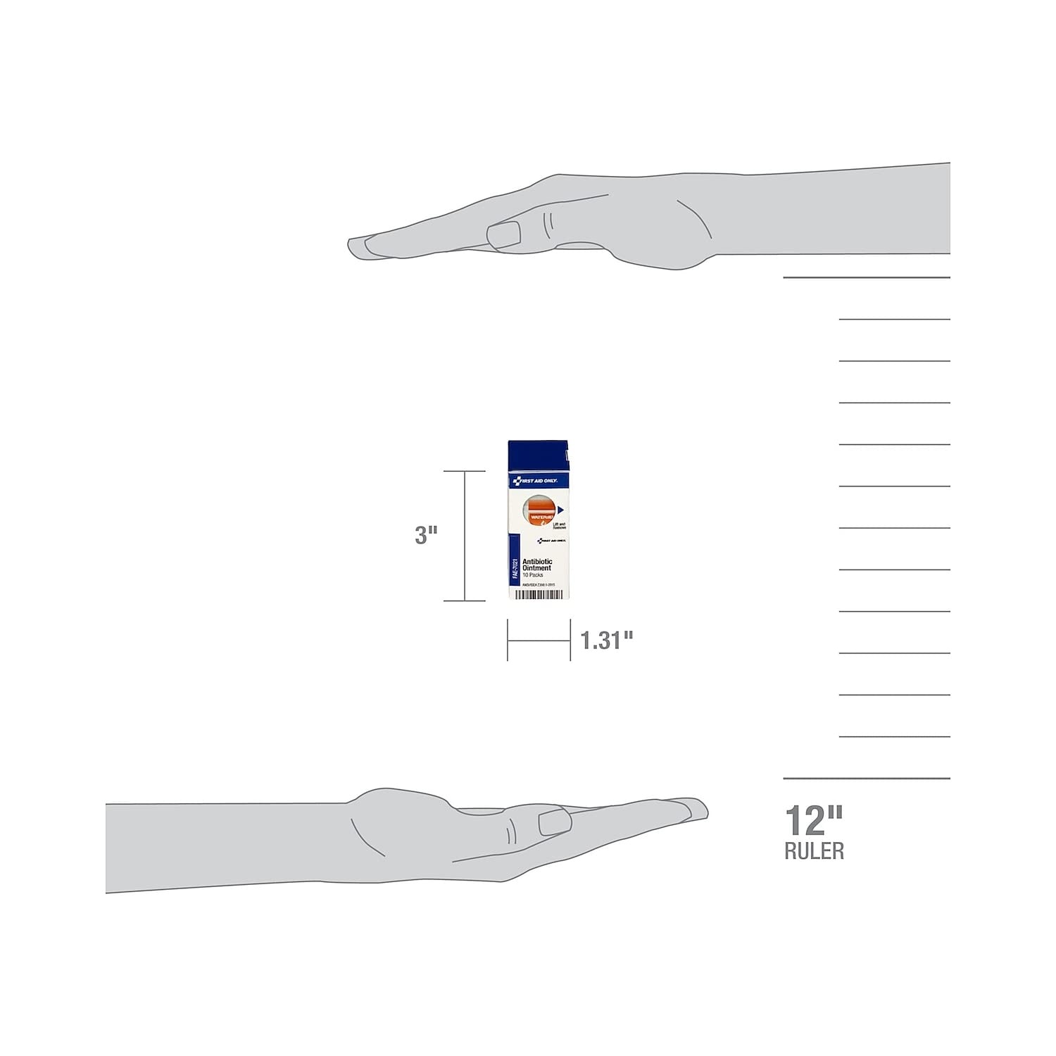 image:imageFirst Aid Only FAE7021 SmartCompliance Refill Antibiotic Ointment Packets 10 Count