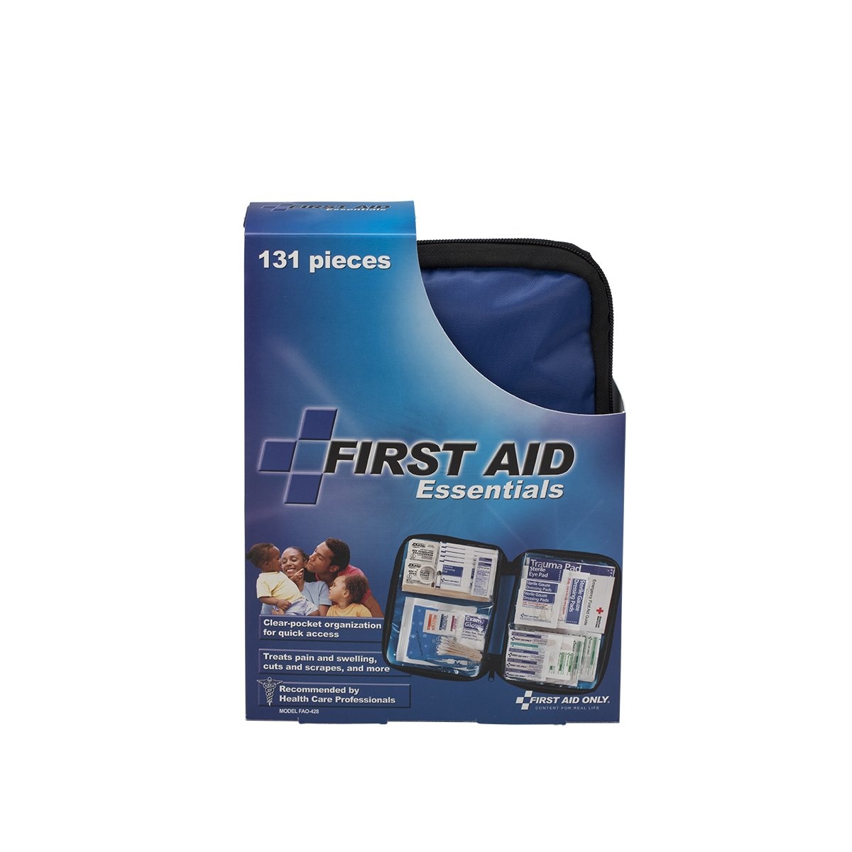 image:imageFirst Aid Only FAO428 AllPurpose Emergency First Aid Kit for Home Car Travel and Business 131 Pieces