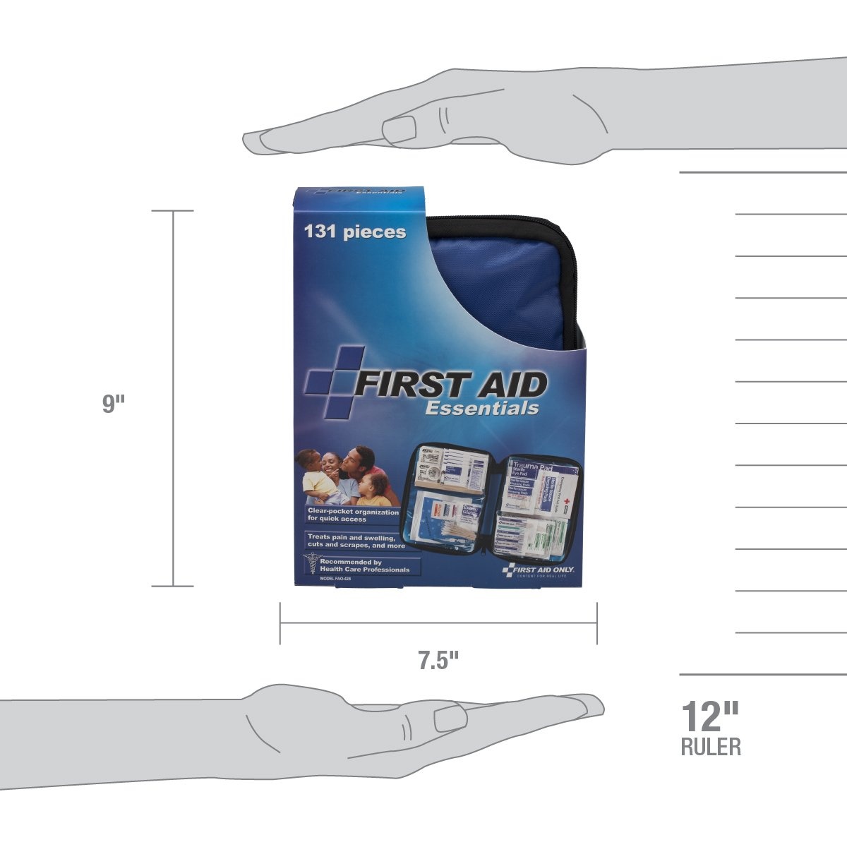 image:imageFirst Aid Only FAO428 AllPurpose Emergency First Aid Kit for Home Car Travel and Business 131 Pieces