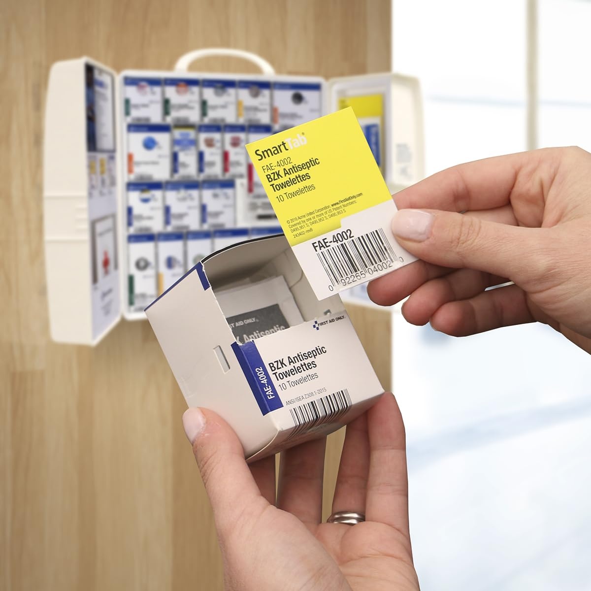 image:imageFirst Aid Only SmartCompliance 50Person OSHA Compliant First Aid Kit for Business and Office Spaces Large Plastic Cabinet Emergency Supplies for Cuts Bruises and Scrapes 245 Pieces