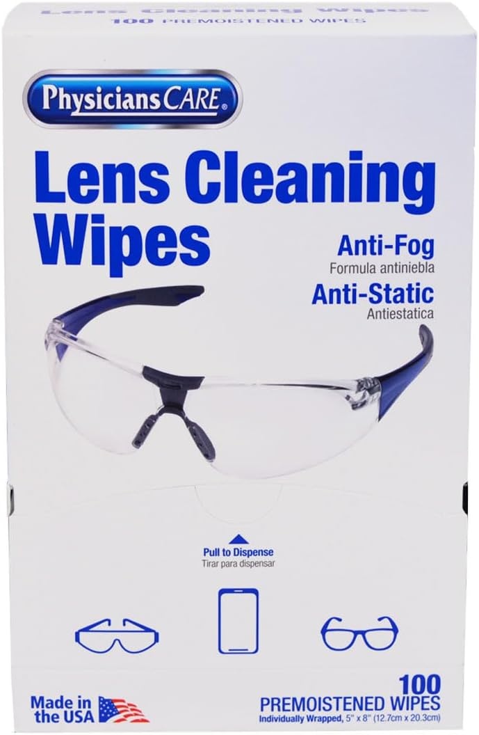 image:imagePhysiciansCare PreMoistened AntiFog AntiStatic Lens Wipes for Eyeglasses 1 Pack 100 Count1 Count Pack of 200
