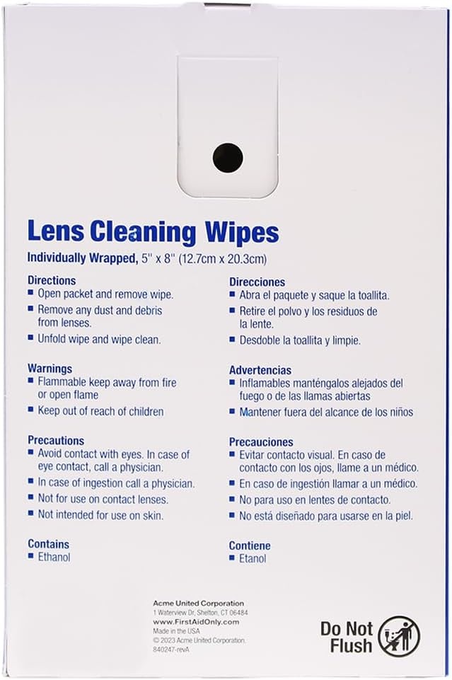 image:imagePhysiciansCare PreMoistened AntiFog AntiStatic Lens Wipes for Eyeglasses 1 Pack 100 Count1 Count Pack of 200