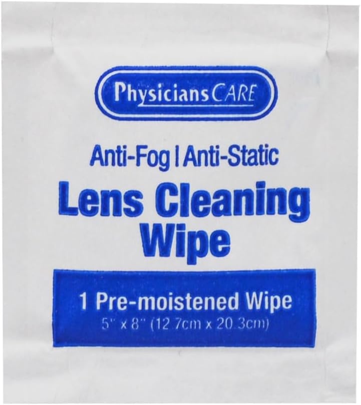 image:imagePhysiciansCare PreMoistened AntiFog AntiStatic Lens Wipes for Eyeglasses 1 Pack 100 Count100 Count Pack of 2