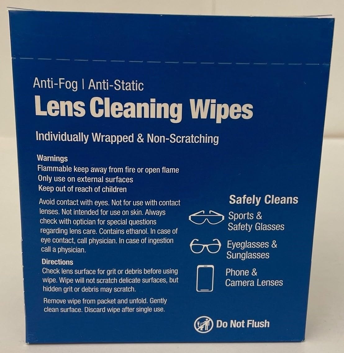 image:imagePhysiciansCare PreMoistened AntiFog AntiStatic Lens Wipes for Eyeglasses 50 Count