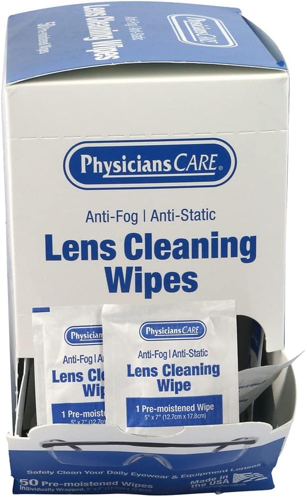 image:imagePhysiciansCare PreMoistened AntiFog AntiStatic Lens Wipes for Eyeglasses 50 Count