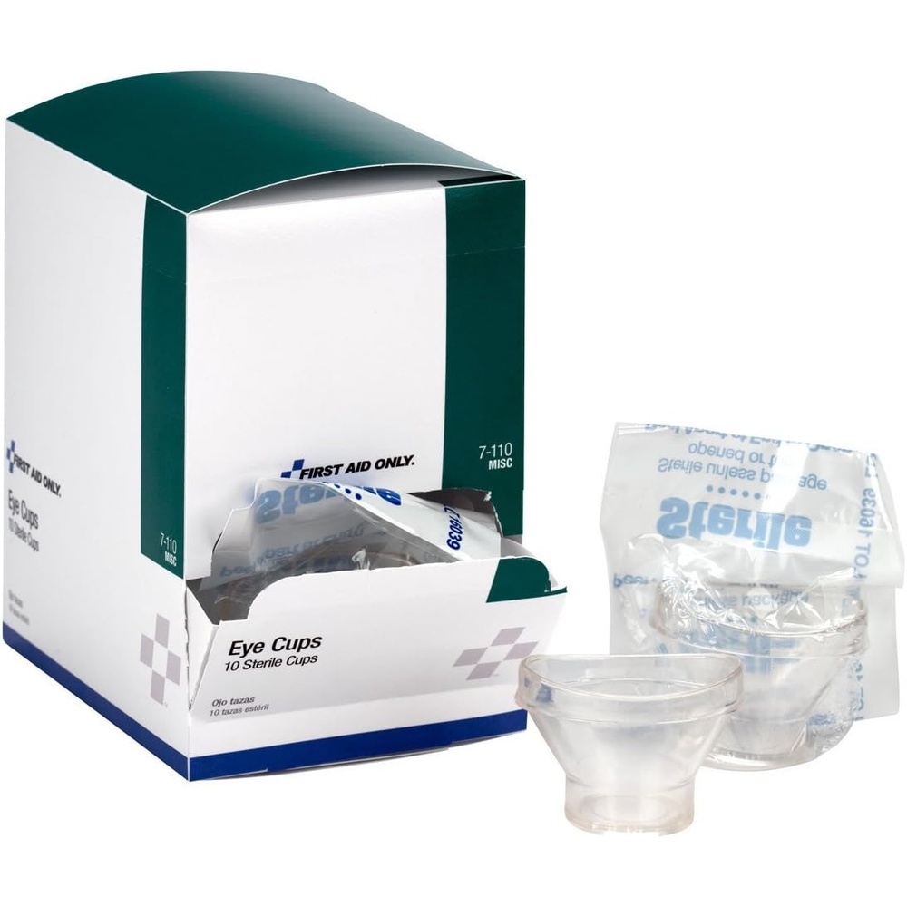 image:imageFirst Aid Only 7110 Sterile Eye Cups 10 Per Box