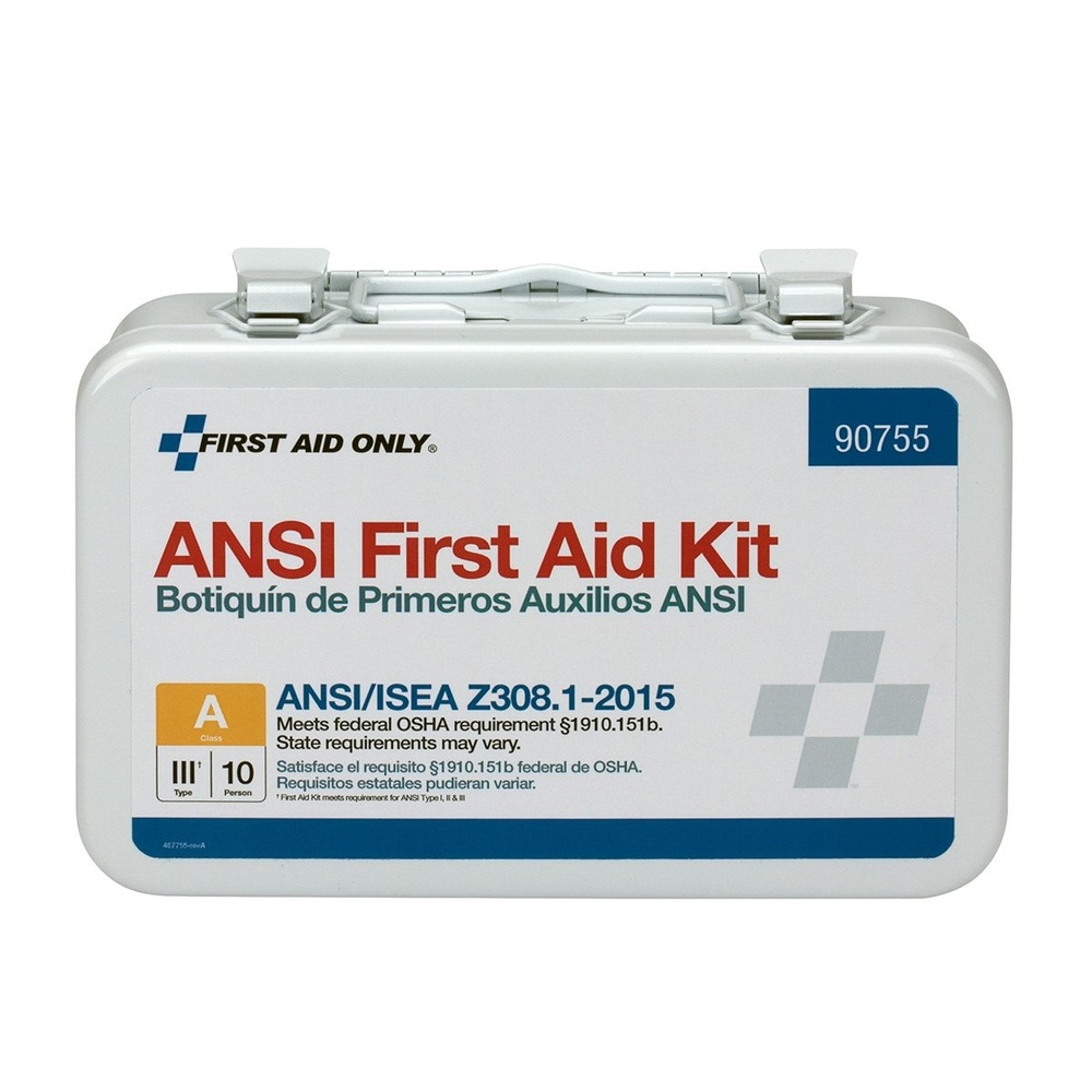 image:imageFirst Aid Only 90755 ANSI A 2015 and OSHA Compliant First Aid Kit 10Person Emergency First Aid Kit for Business Home Car and Worksites 71 Pieces
