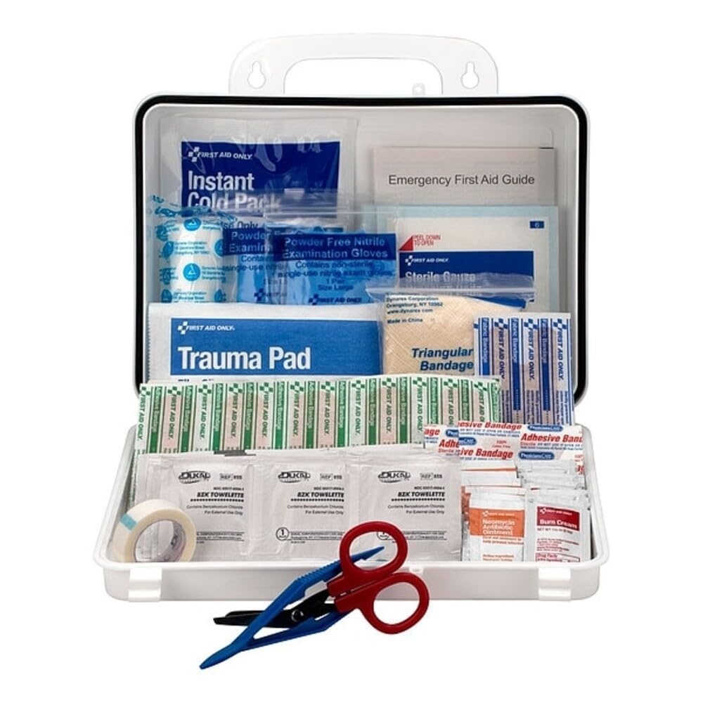 image:imageFirst Aid Only OSHA Compliant 25Person Contractors First Aid Kit for Construction Sites Work Vehicles Office Home Renovation Emergency Supplies for Cuts and Scrapes Plastic Case 178 Pieces