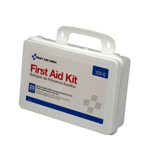 image:imageFirst Aid Only 223G 25Person OSHACompliant First Aid Kit for Office Home Renovation Job Sites and Construction Vehicles Gasket Provides Extra Water Resistance 107 Pieces