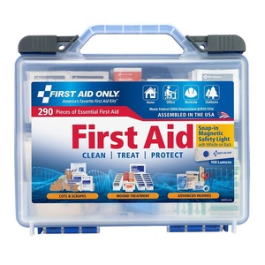 image:imageFirst Aid Only 290 Piece AllPurpose First Aid Kit with Magnetic Safety Light
