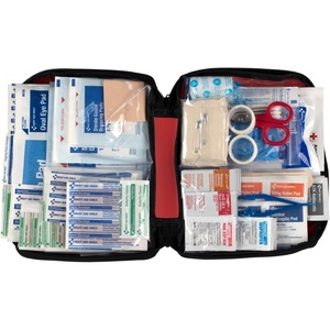image:imageFirst Aid Only 298 Piece AllPurpose Emergency First Aid Kit for Home Office Car Apartment Dorm and Camping TravelFriendly Compact Pouch Fits in Backpacks Suitcases Cabinets and Drawers313 Piece