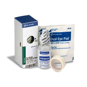 image:imageFirst Aid Only 4Piece Eye Wash Kit with Oval Eye Pads First Aid Tape amp Emergency Eye Rinse