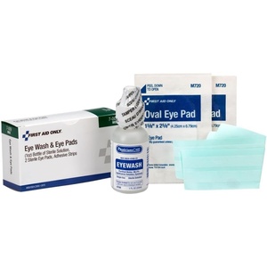 image:imageFirst Aid Only 5Piece Eye Wash Kit with Oval Eye Pads First Aid Adhesive Strips amp Emergency Eye Rinse