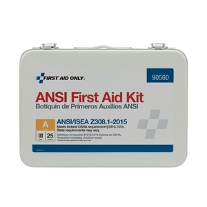 image:imageFirst Aid Only 90560 Bulk ANSI A 25Person Emergency First Aid Kit for Office Home and Construction 89 Pieces