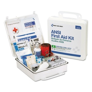 image:imageFirst Aid Only 90566 ANSI B 2015 and OSHA Compliant First Aid Kit 50Person Emergency First Aid Kit for Business Home Car and Worksites 199 Pieces