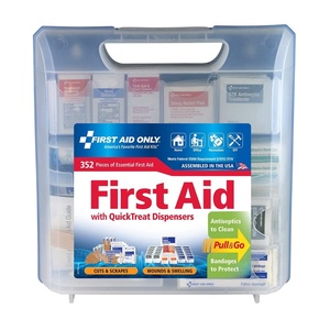 image:imageFirst Aid Only 91268 QuickTreat Dispenser Emergency First Aid Kit for Home Work and Travel 352 Pieces