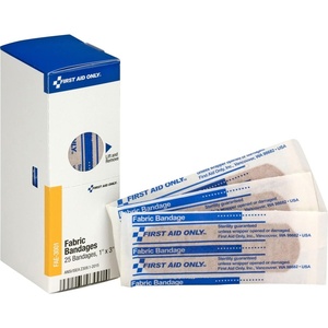 image:imageFirst Aid Only FAE3100 SmartCompliance Refill Plastic Adhesive Bandages 1 x 3 40 CountFAE3001