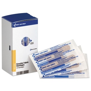 image:imageFirst Aid Only FAE6200 SmartCompliance Refill Fabric Knuckle Bandages First Aid Kit Refill Supplies for Business Worksite and Home 20 Count