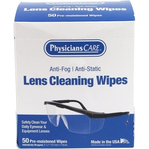 image:imagePhysiciansCare PreMoistened AntiFog AntiStatic Lens Wipes for Eyeglasses 50 Count
